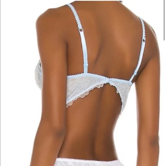 Free People Lucia Underwire Bra Blue New - Picture 2 of 5